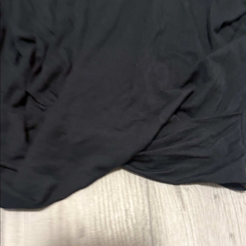 Aerie cropped Black Long Sleeve Women's Top - Picture 3 of 4